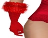 Red Glitter Xmas Gloves