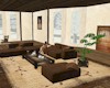 (LA) Brown Couch Set