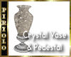Crystal Vase & Pedestal