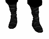 black learther boots