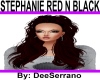 STEPHANIE RED N BLACK