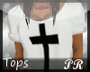 Tied Cross shirt l White