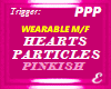 PARTICLES, PINK HEARTS