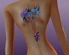orchid back tattoo