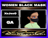 WOMEN BLACK MASK