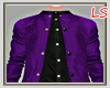 ! Purple Casual Jacket