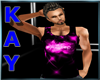 !M! Pink Neon Dun Top M