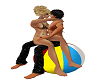 Sexy Beachball Kiss