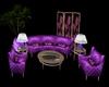 purple sofa  set 