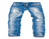 Blue faded jeans