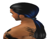 black&blue ponytail