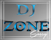 !TEAL DJ ZONE 3D SIGN