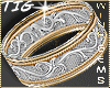 Wedding Ring Scroll Gold