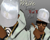 [DB] White Leather Hat