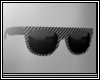 F| Black Striped Glasses