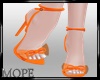 Orange Bow Heels