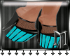 ~M~Flirty Heels Blk/Teal