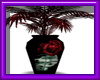 (sm) rose  ferns vase