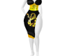 SNAKEY SACE EMBX DRESS