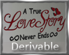 Love Story Quote 3D