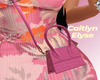 Pink Croc Crossbody Bag