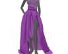 rose pedal purple gown