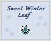 Sweet Winter Leaf~Blue