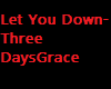 Let You Down 3 DaysGrace