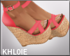 coral Lil wedges C