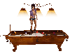 Cow Hide Pool Table