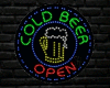 neon cold beer sign