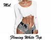 Flowing White Top