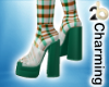 green shoes