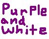 sparkly  purple&white