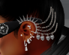 Goth earrings w skulls