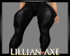 [la] Black latex pants