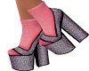 Pinky Sock Heels