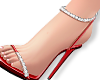 Valentine sandals red