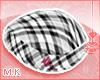 {M.K}Bonnet Hat b/w
