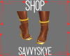 Fem Leisure Gold Heels