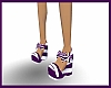 Purple & White Shoes