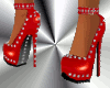 ! sB studded red heels