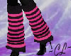 Leg Warmers  PinkStriped