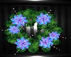 Blue/Pink Flower Wreath