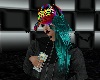 Rave hat n teal hair