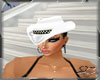 SC HAT COWGIRL WHITE