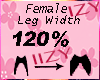 Y! Female Leg Width 120%