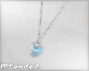 A| blue heart pendant