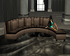 brown posable sofa