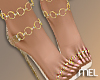 Mel-Gold Crystal Heels